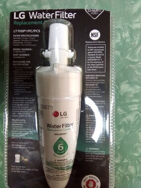 New Open Box Genuine LG LT700P/PC/PCS ADQ36006104 Water Filter Replacement Cartr